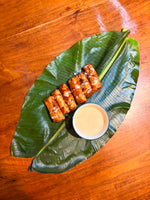 Turon with Pineapple Vanilla Cream Sauce