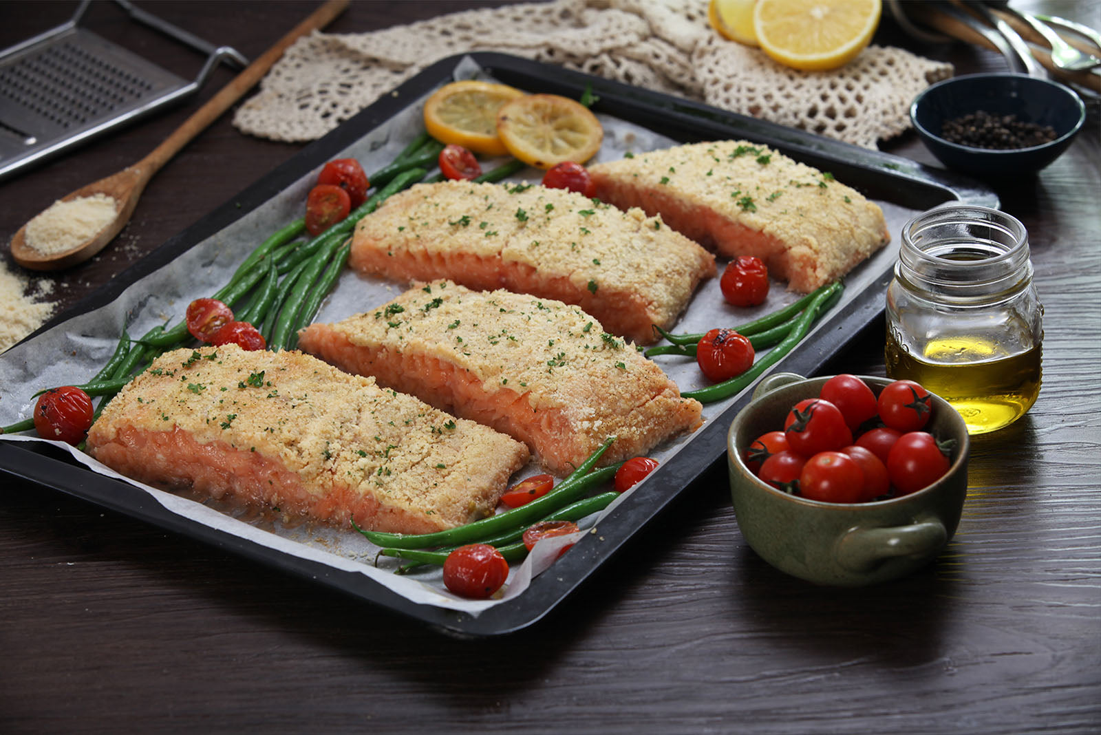 Baked Parmesan Crusted Salmon for sale | Benedicto Kitchen
